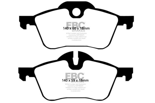 EBC 02-03 Mini Hardtop 1.6 Greenstuff Front Brake Pads - Blais Performance Parts