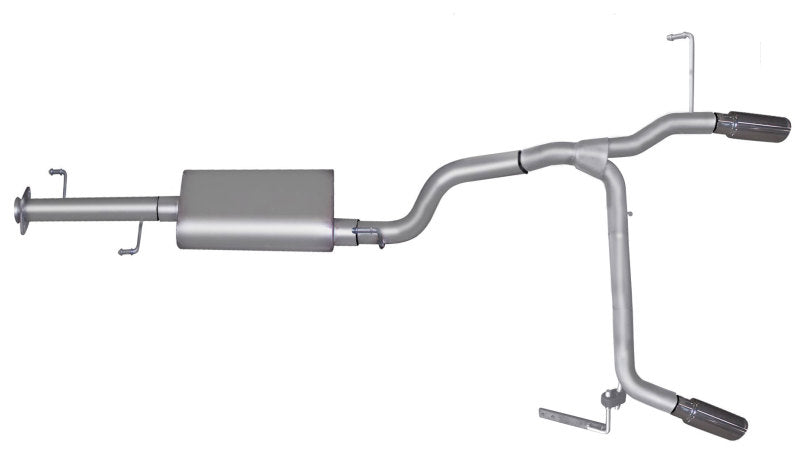 Gibson 07-14 Toyota FJ Cruiser Base 4.0L 2.5in Cat-Back Dual Split Exhaust - Aluminized - Blais Performance Parts