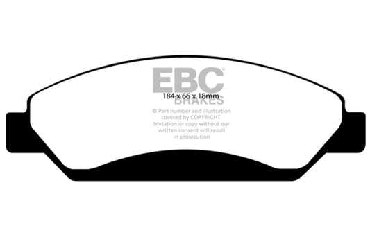 EBC 07 Cadillac Escalade 6.2 2WD Greenstuff Front Brake Pads - Blais Performance Parts