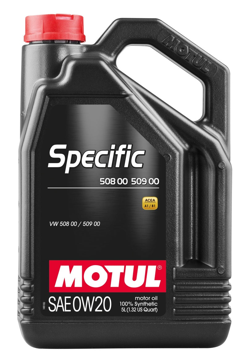 Motul 5L Specific 508 0W20 Oil - Acea A1/B1 / VW 508.00/509.00 / Porsche C20 - Blais Performance Parts