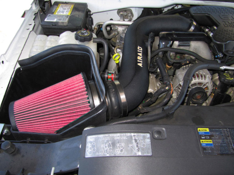 Airaid 04-05 GM 2500/3500 Pickup / 6.6L DSL MXP Intake System w/ Tube (Oiled / Red Media) - Blais Performance Parts