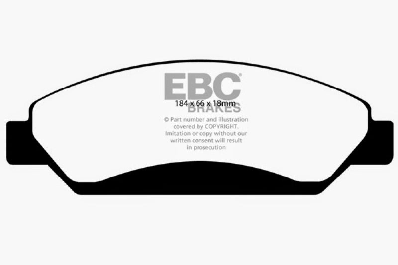 EBC 07 Cadillac Escalade 6.2 2WD Greenstuff Front Brake Pads - Blais Performance Parts