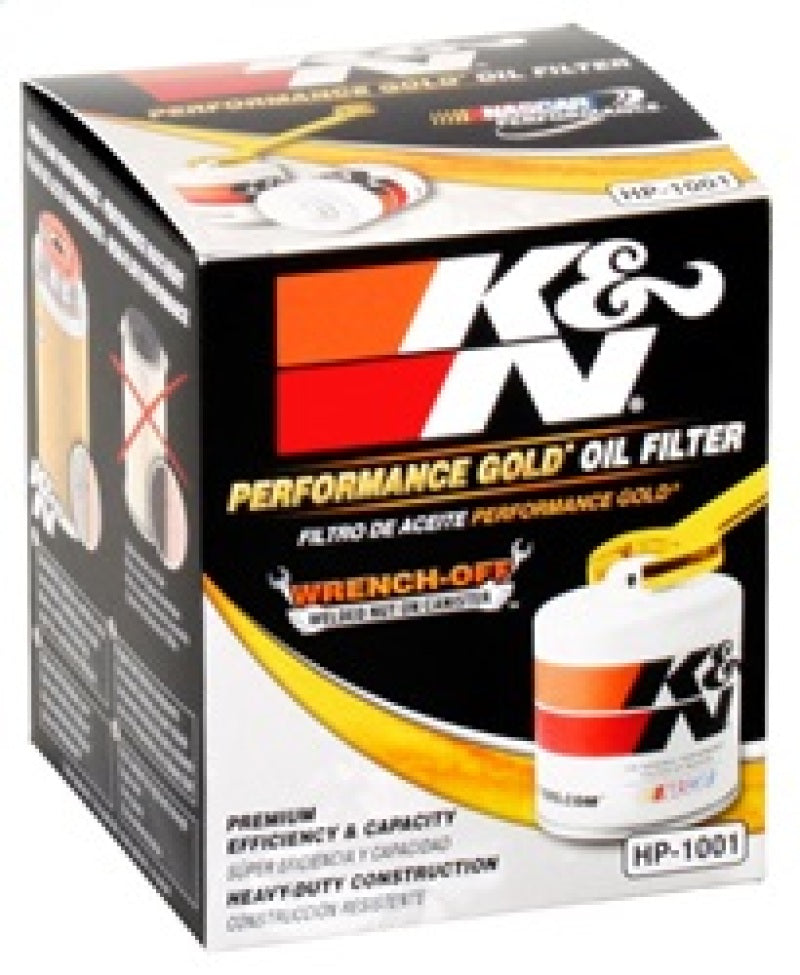 K&N Chevy / Pontiac / GMC / Buick Performance Gold Oil Filter - Blais Performance Parts