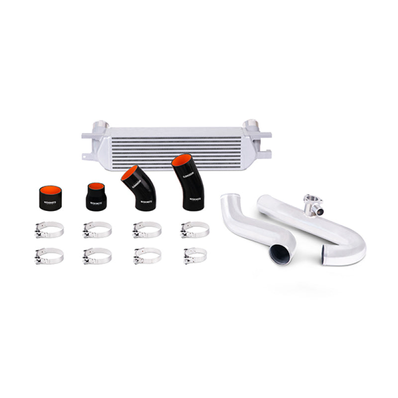 Mishimoto 2015 Ford Mustang EcoBoost Performance Intercooler Kit - Silver Core Polished Pipes - Blais Performance Parts