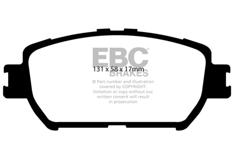 EBC 06-07 Lexus GS300 3.0 Yellowstuff Front Brake Pads - Blais Performance Parts