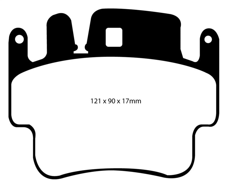 EBC 98-05 Porsche 911 996 3.4 Carrera 2 (Iron Rotor) Redstuff Frt Brake Pad (Check EBC Fit Guide) - Blais Performance Parts