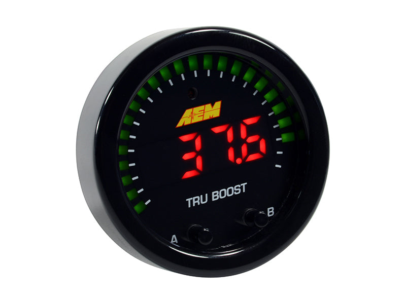 AEM X-Series Tru-Boost Controller Gauge w/ Boost Control Solenoid 80PSIg Internal MAP Sensor - Blais Performance Parts