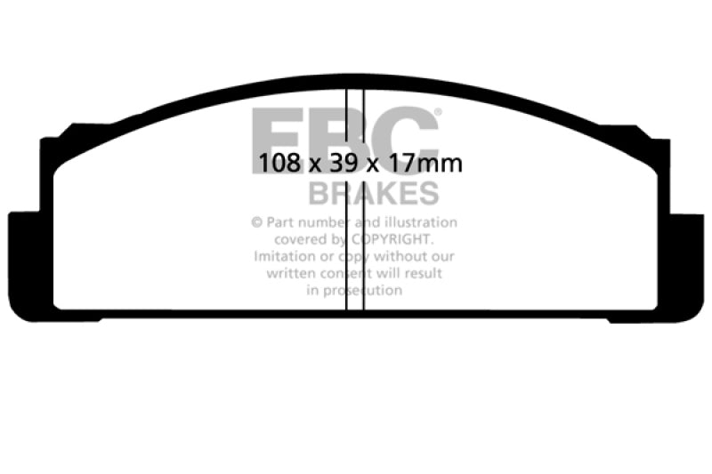 EBC 68-83 Fiat 124 1.6 Greenstuff Front Brake Pads - Blais Performance Parts