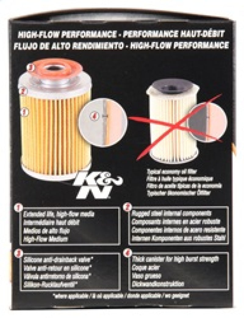 K&N Buick / Chevrolet / Oldsmobile Performance Gold Oil Filter - Blais Performance Parts