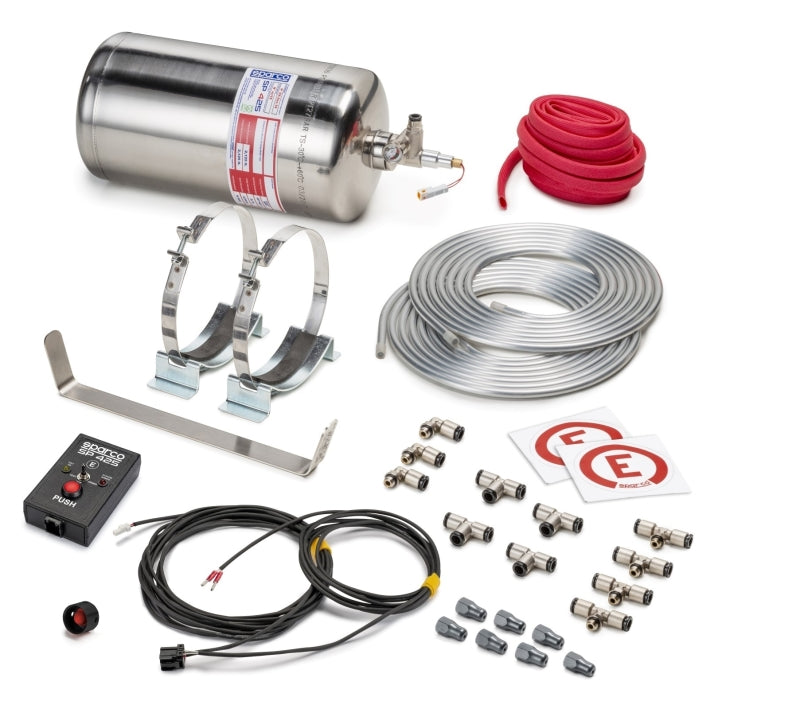 Sparco 4.25 Liter Electric Steel Extinguisher System - Blais Performance Parts