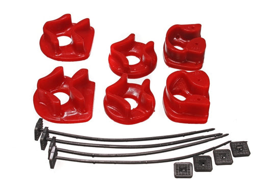 Energy Suspension 90-93 Acura Integra Red Motor Mount Inserts (2 Torque Mount Positions) - Blais Performance Parts