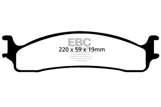 EBC 06-11 Dodge Ram 1500 Mega Cab 2WD Greenstuff Front Brake Pads - Blais Performance Parts