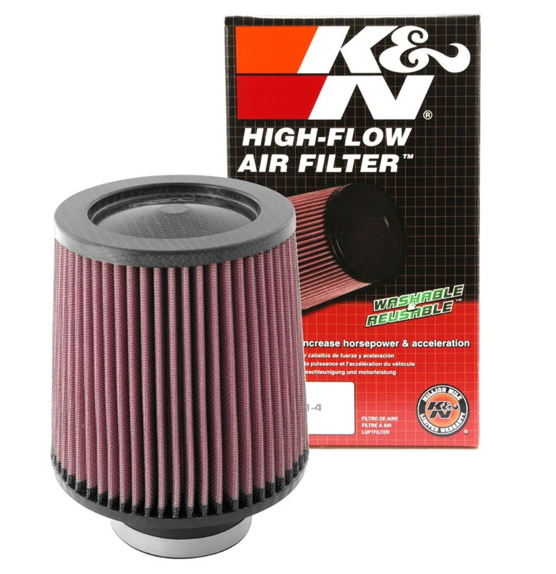 K&N Round Tapered Universal Air Filter 3 inch Flange 6 inch Base 5 inch Top 6 inch Height - Blais Performance Parts