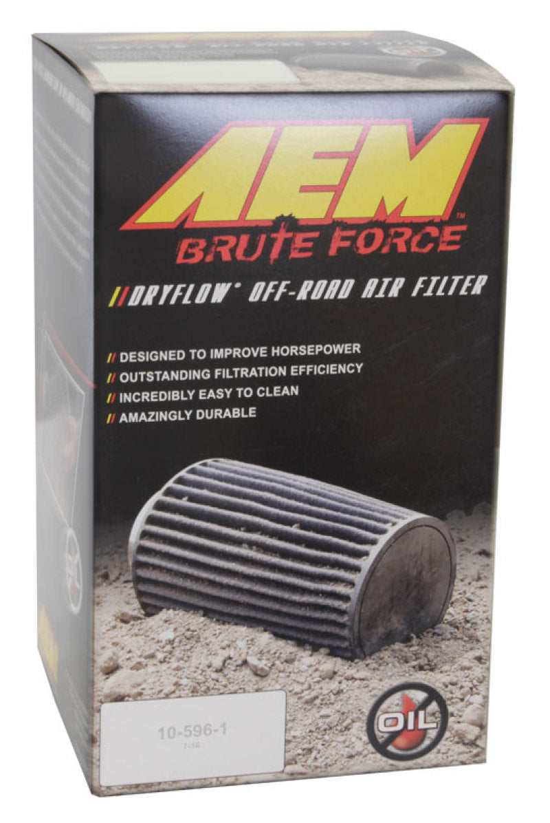 AEM Dryflow 3.5in. X 7in. Round Tapered Air Filter - Blais Performance Parts