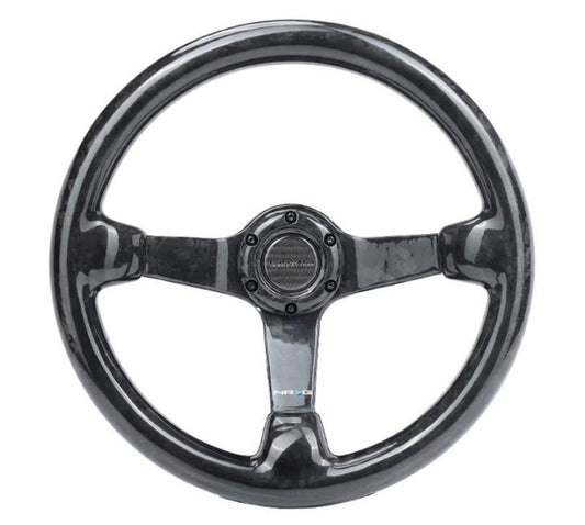 NRG Forged Carbon Fiber Steering Wheel (350mm / 3in. Deep) - Blais Performance Parts