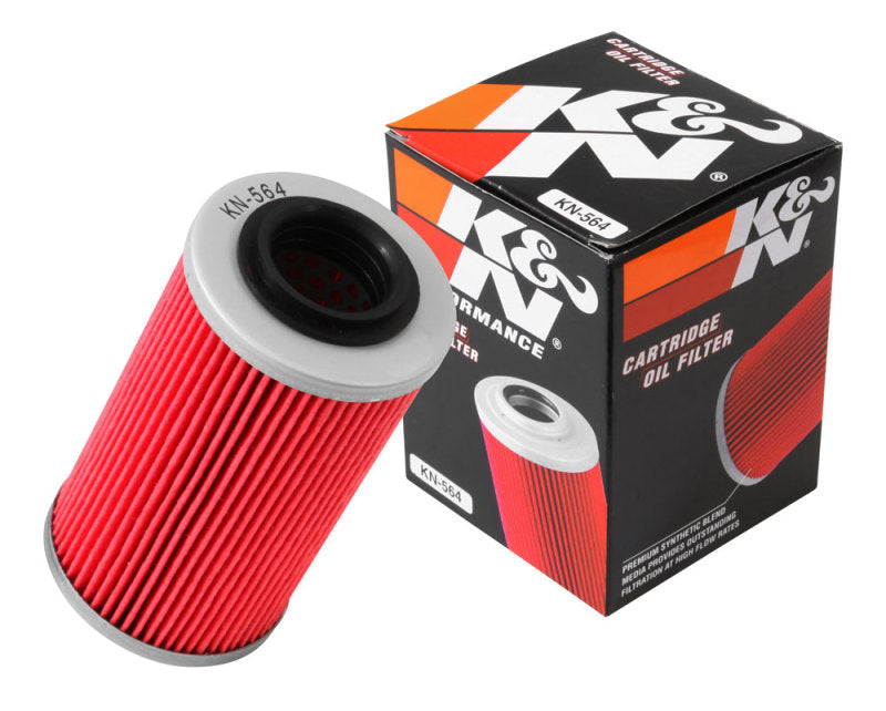 K&N Can/AM Spyder RT 998/ Buell 1125R -2.2219in OD x 0.969in ID x 3.813in H Oil Filter - Blais Performance Parts