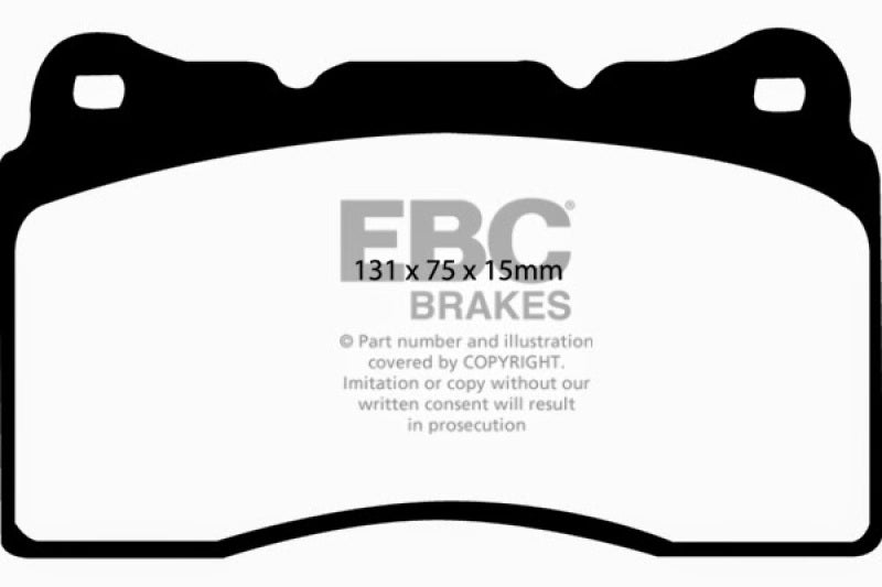 EBC 17-21 Honda Civic Type-R (FK8) Yellowstuff Front Brake Pads - Blais Performance Parts