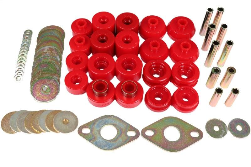 Energy Suspension 96-99 Toyota 4Runner 2WD/4WD Red Body Mount Bushing Set - Blais Performance Parts