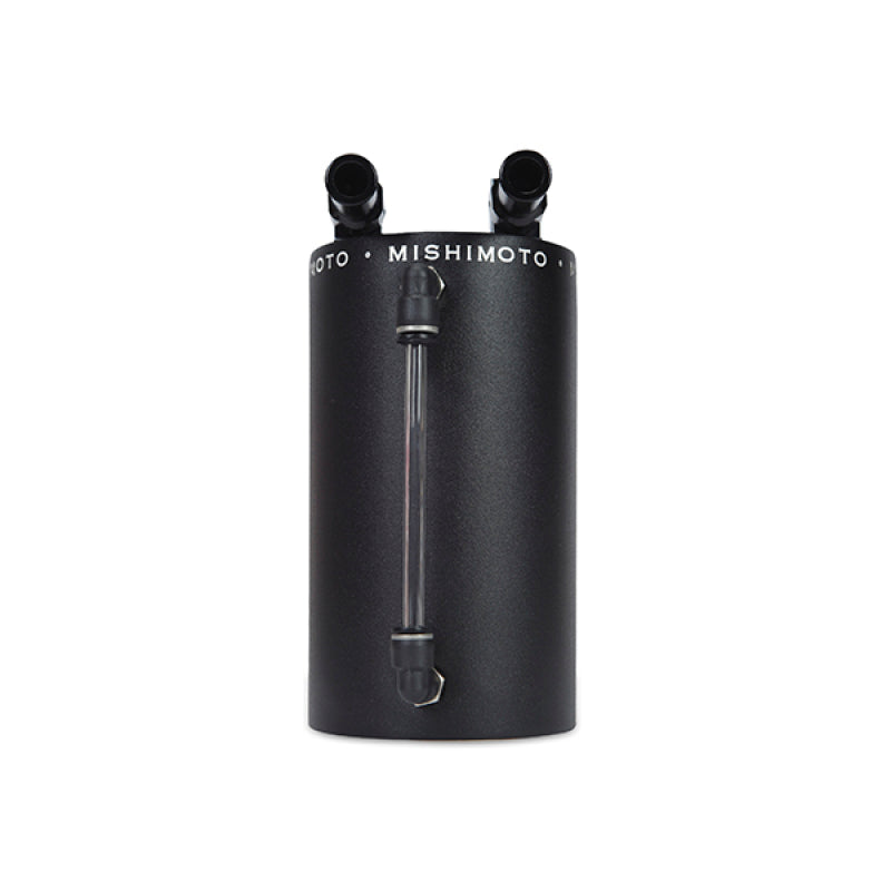 Mishimoto Large Aluminum Oil Catch Can - Wrinkle Black - Blais Performance Parts