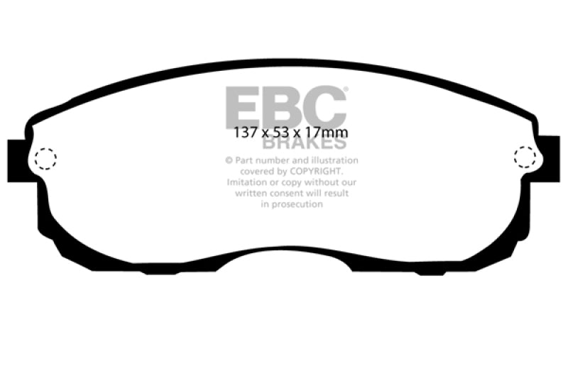 EBC 99-01 Infiniti G20 2.0 Yellowstuff Front Brake Pads - Blais Performance Parts