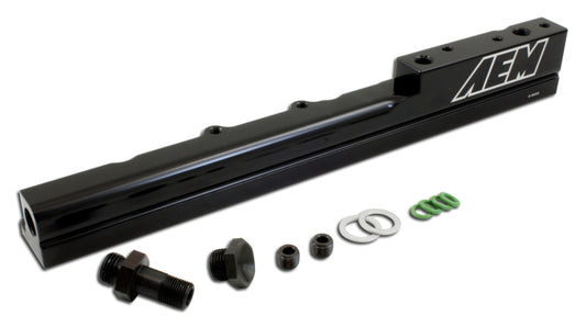 AEM 99-00 Honda Civic Si Black Fuel Rail - Blais Performance Parts