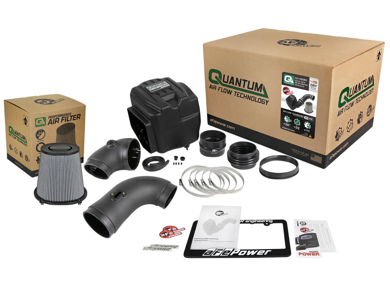 aFe Quantum Pro DRY S Cold Air Intake System 08-10 GM/Chevy Duramax V8-6.6L LMM - Dry - Blais Performance Parts