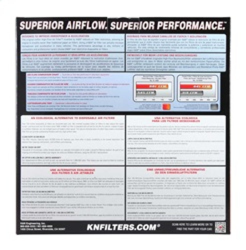 K&N Replacement Air Filter Round 11in OD 9-1/4in ID 6in H - Blais Performance Parts