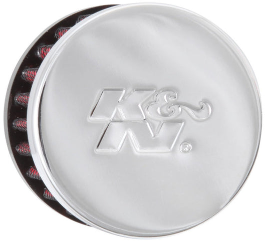 K&N 0.625 inch ID 2 inch OD 1.5 inch H Clamp On Crankcase Vent Filter - Blais Performance Parts