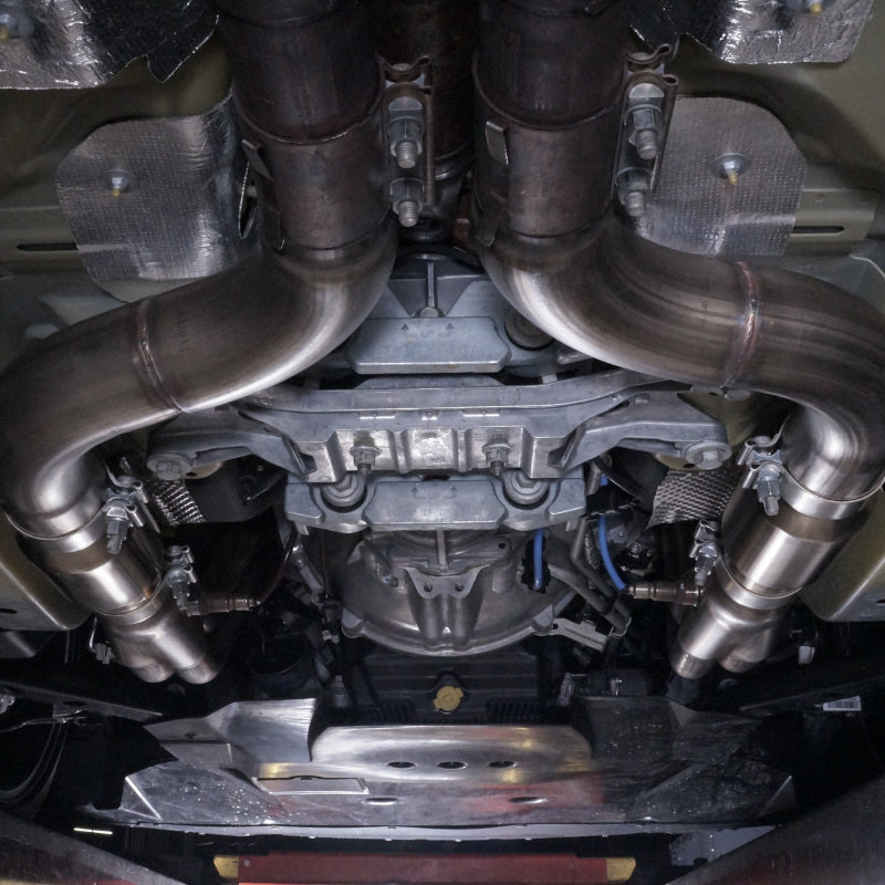 Stainless Works 2015+ Ford GT350 Headers 1-7/8in Primaries High-Flow Cats 3in Collectors - Blais Performance Parts