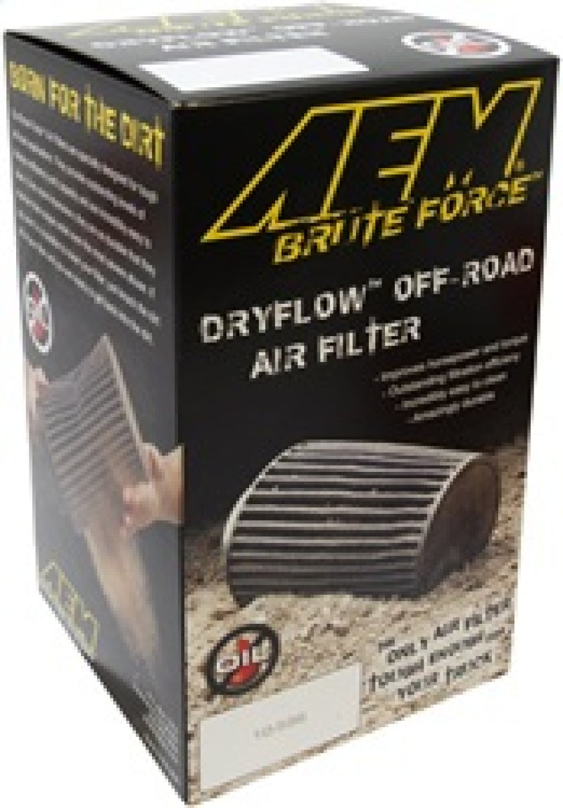 AEM Dryflow 3.5in. X 7in. Round Tapered Air Filter - Blais Performance Parts