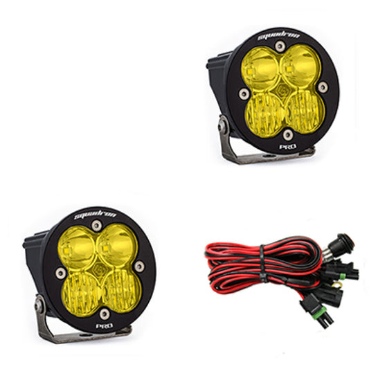 Baja Designs Squadron R Pro Driving/Combo Pair LED Light Pods - Amber - Blais Performance Parts