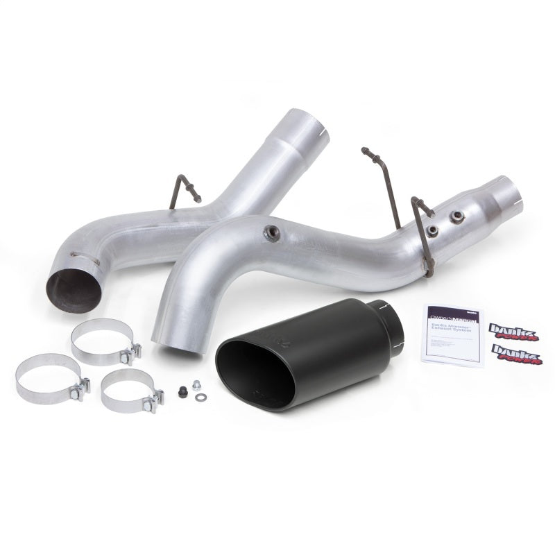 Banks Power 17-19 Chevy Duramax L5P 2500/3500 Monster Exhaust System w/ Black Tip - Blais Performance Parts