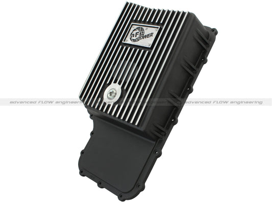 aFe Power Transmission Pan Black Machined 11-14 Ford 6R140 Trucks V8 6.7L (td) - Blais Performance Parts