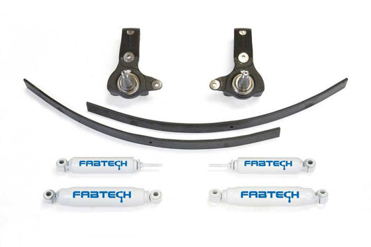 Fabtech 95.5-04 Toy Tacoma 5 Lug 2WD 3in Spindle Sys w/Perf Shks - Blais Performance Parts