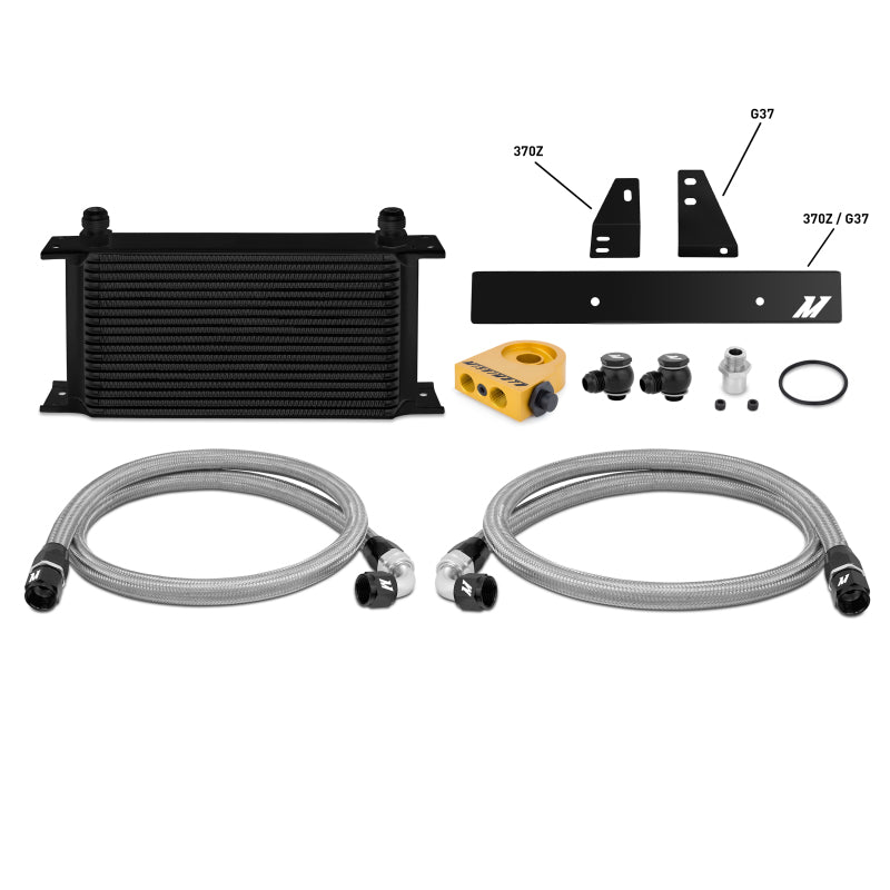 Mishimoto 09-12 Nissan 370Z / 08-12 Infiniti G37 (Coupe Only) Thermostatic Oil Cooler Kit - Blais Performance Parts