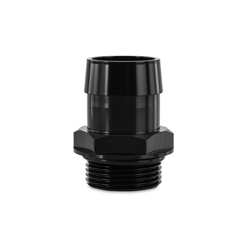 Mishimoto -16ORB to 1 1/4in. Hose Barb Aluminum Fitting - Black - Blais Performance Parts