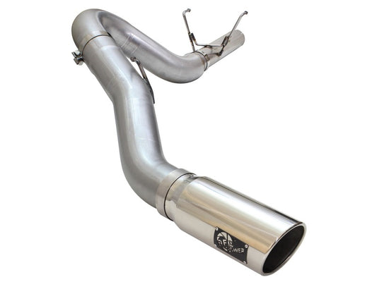 aFe MACHForce XP Exhaust Large Bore 5in DPF-Back Alu. 13-15 Dodge Trucks L6-6.7L (td) *Polish Tip - Blais Performance Parts
