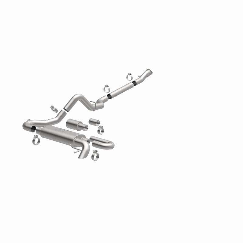 MagnaFlow 2021 Ford Bronco Overland Series Cat-Back Exhaust w/ Single Straight Driver Exit- No Tip - Blais Performance Parts