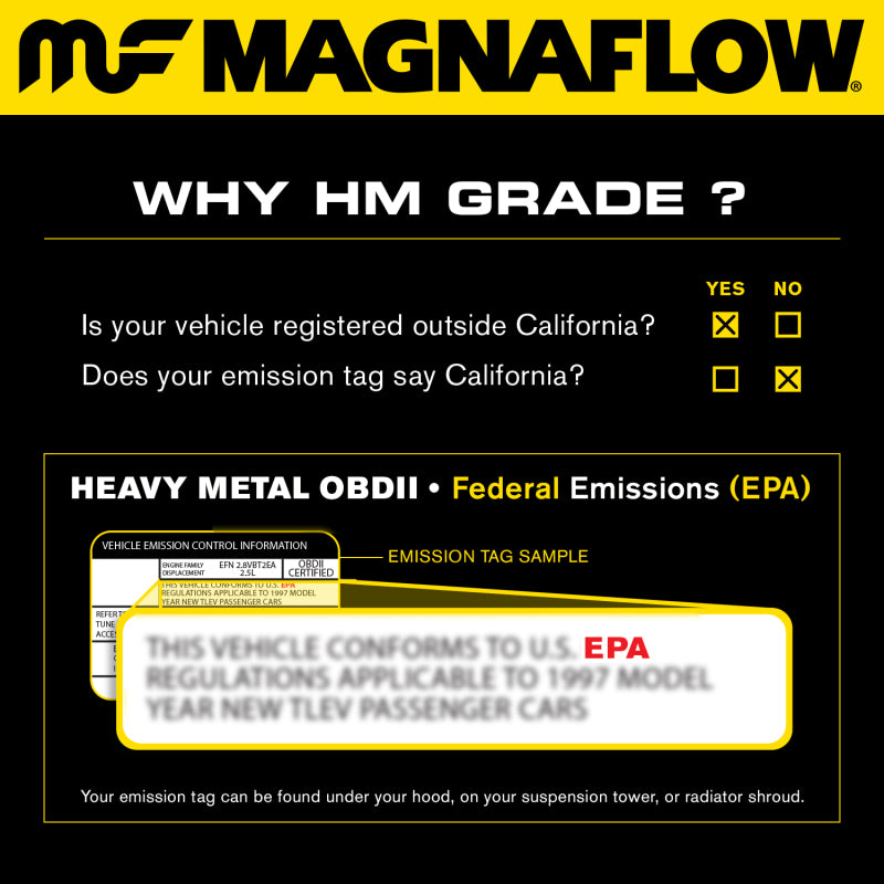 MagnaFlow Conv DF 02-06 Cadillac Escalade / 02-06 Chevy Avalanche 5.3L Dual Conv Y-Pipe Assembly 2WD - Blais Performance Parts