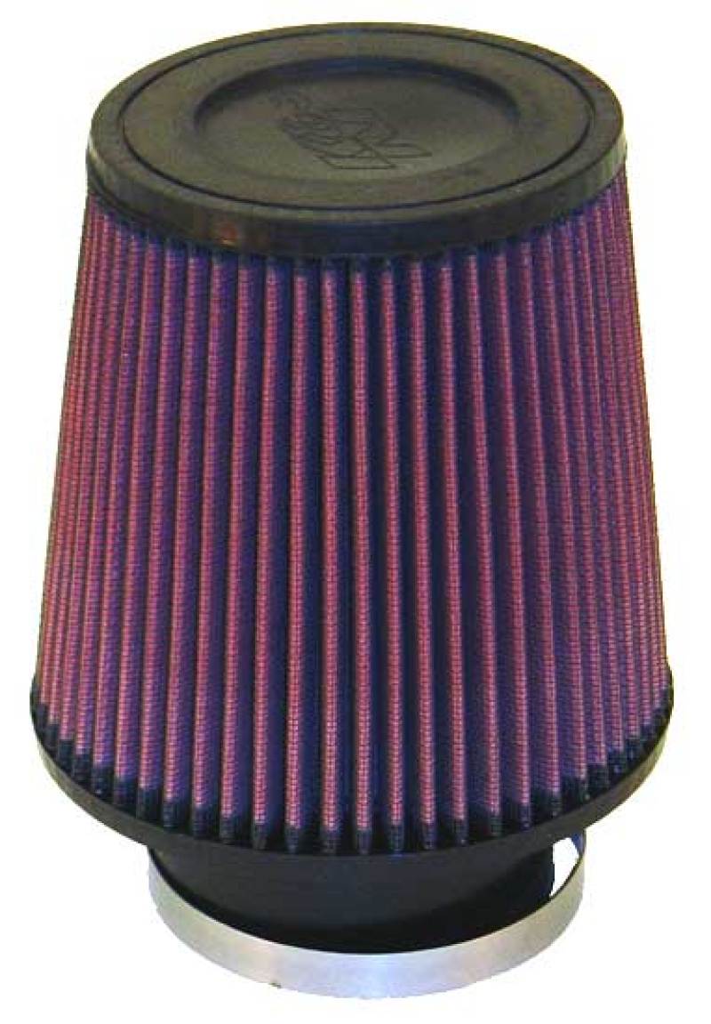 K&N Universal Rubber Filter 3 1/2inch ID FLG / 6inch Base / 4-5/8inch Top / 6inch Height - Blais Performance Parts