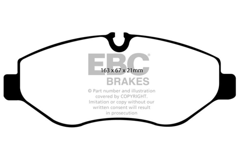 EBC 07+ Dodge Sprinter 2500 Greenstuff Front Brake Pads - Blais Performance Parts