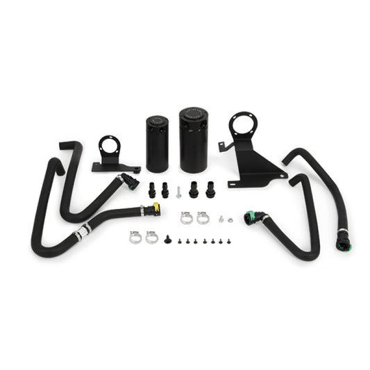 Mishimoto 11-14 Ford F-150 EcoBoost 3.5L Baffled Oil Catch Can Kit - Black - Blais Performance Parts