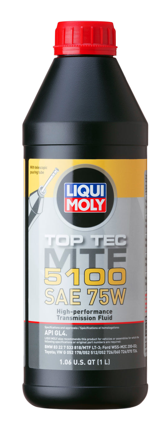 LIQUI MOLY 1L Top Tec MTF 5100 Gear Oil SAE 75W - Blais Performance Parts