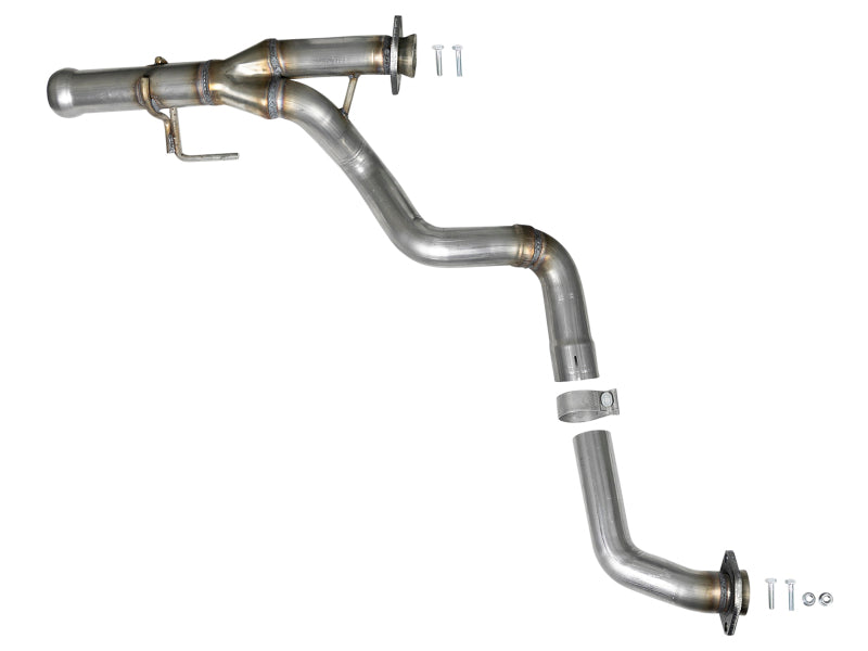 aFe POWER Twisted Steel Y-Pipe 2-1/4in 409 SS Exhaust System 2018 Jeep Wrangler (JL) V6-3.6L - Blais Performance Parts