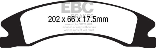 EBC 15+ Cadillac Escalade Ext/Esv 6.2 2WD Extra Duty Front Brake Pads - Blais Performance Parts