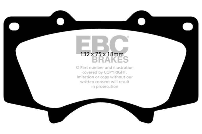 EBC 10+ Lexus GX460 4.6 Greenstuff Front Brake Pads - Blais Performance Parts