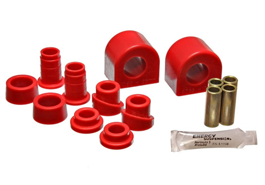 Energy Suspension 88-96 Chevy Corvette Red 24mm Front Sway Bar Bushing Set (End Links Inc) - Blais Performance Parts