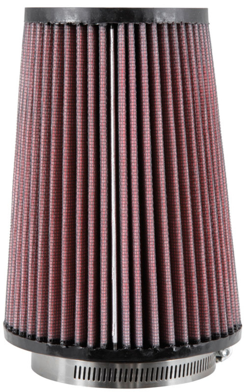 K&N Universal Rubber Filter Round Tprd 3.313in Flange ID x 4.75in Base OD x 3.5in Top OD x 6.5in H - Blais Performance Parts