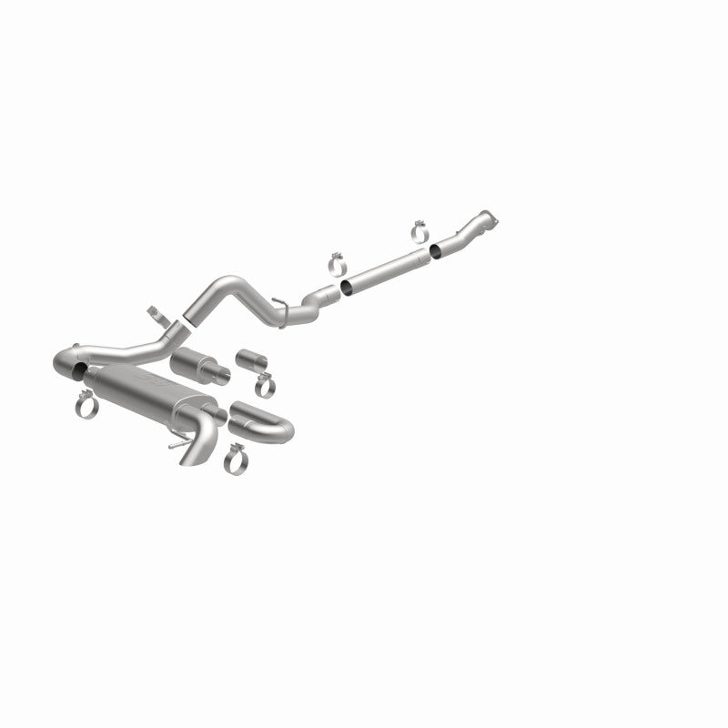 MagnaFlow 2021 Ford Bronco Overland Series Cat-Back Exhaust w/ Single Straight Driver Exit- No Tip - Blais Performance Parts