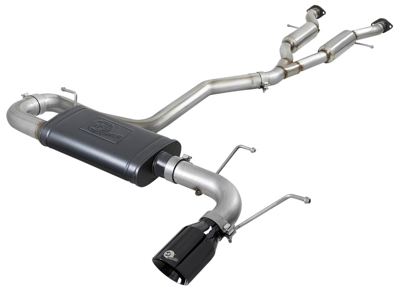 aFe Large Bore HD 3in 304 SS Cat-Back Exhaust w/ Black Tips 14-19 Jeep Grand Cherokee (WK2) V6-3.6L - Blais Performance Parts